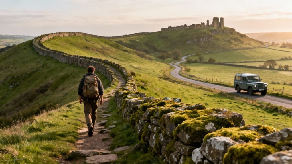 hadrians wall walk hiking trail BTOURS