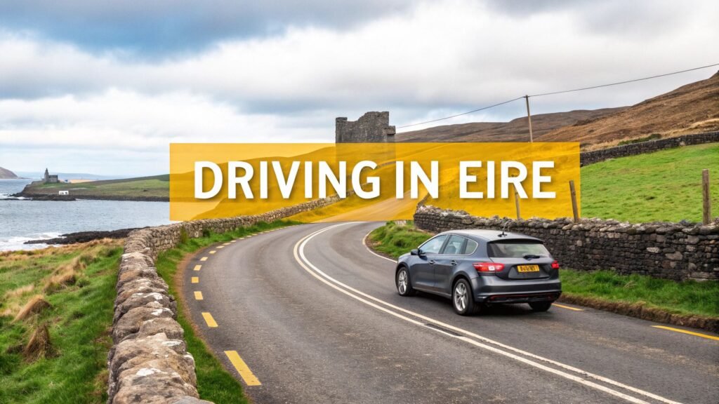 driving in eire coastal road BTOURS