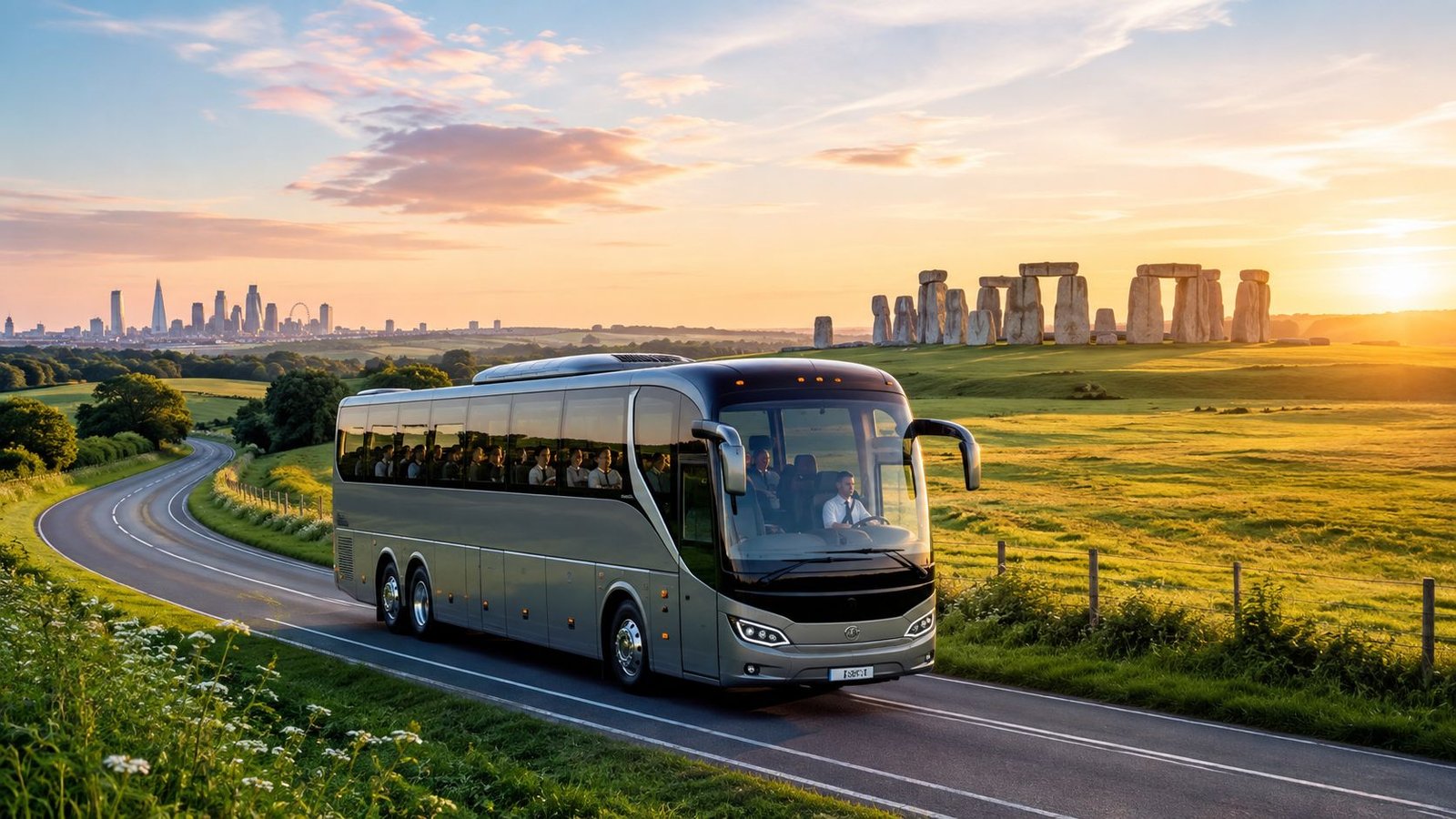 From london to stonehenge trip by bus tour bus
