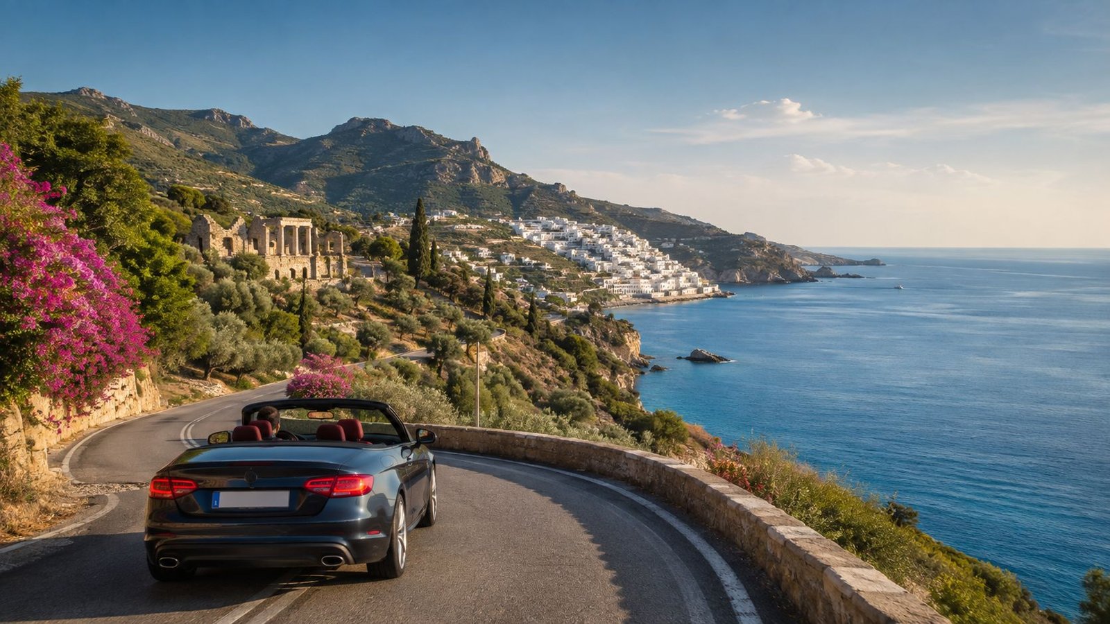 Greece in may coastal drive