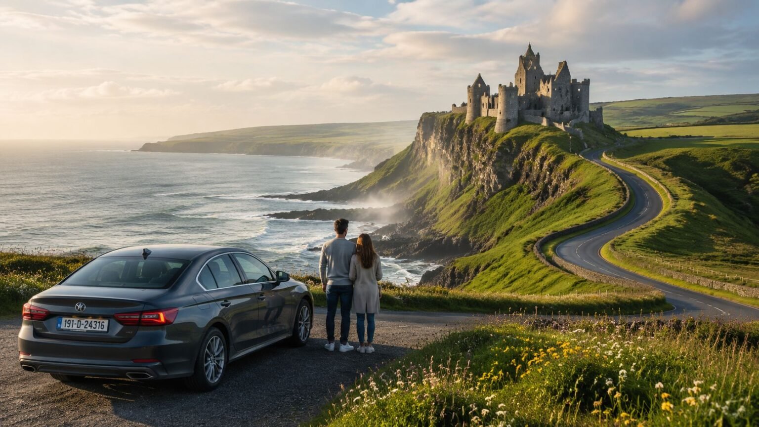 Scenic coastal travel through Ireland