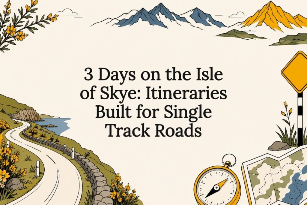 Decorative Skye road trip title card