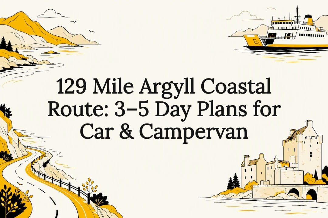 Argyll coastal route title card illustration