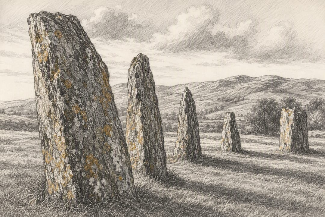 Prehistoric standing stones in Kilmartin Glen