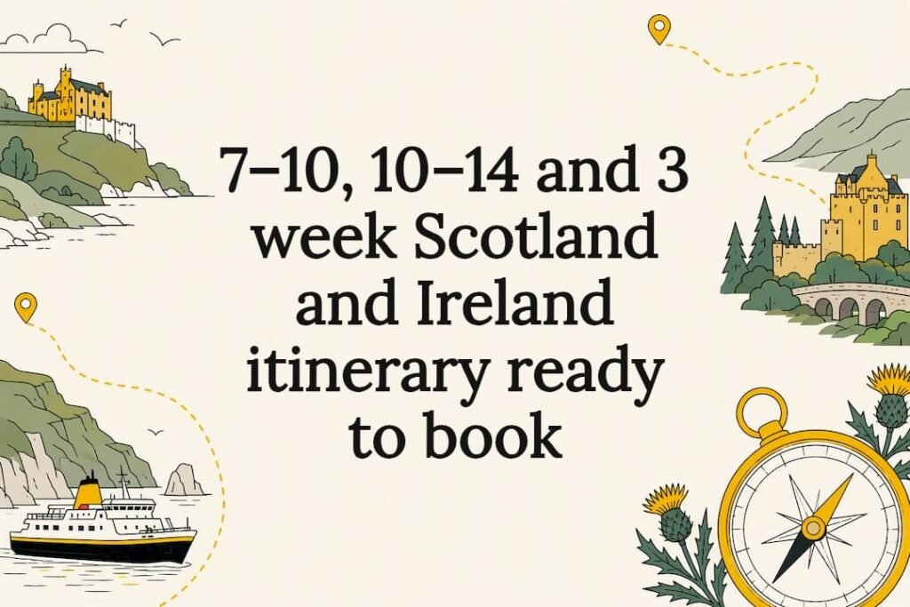 Scotland and Ireland itinerary title card