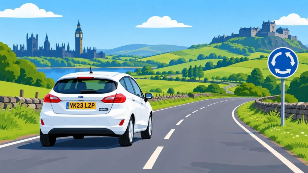 Drive in the uk scenic road