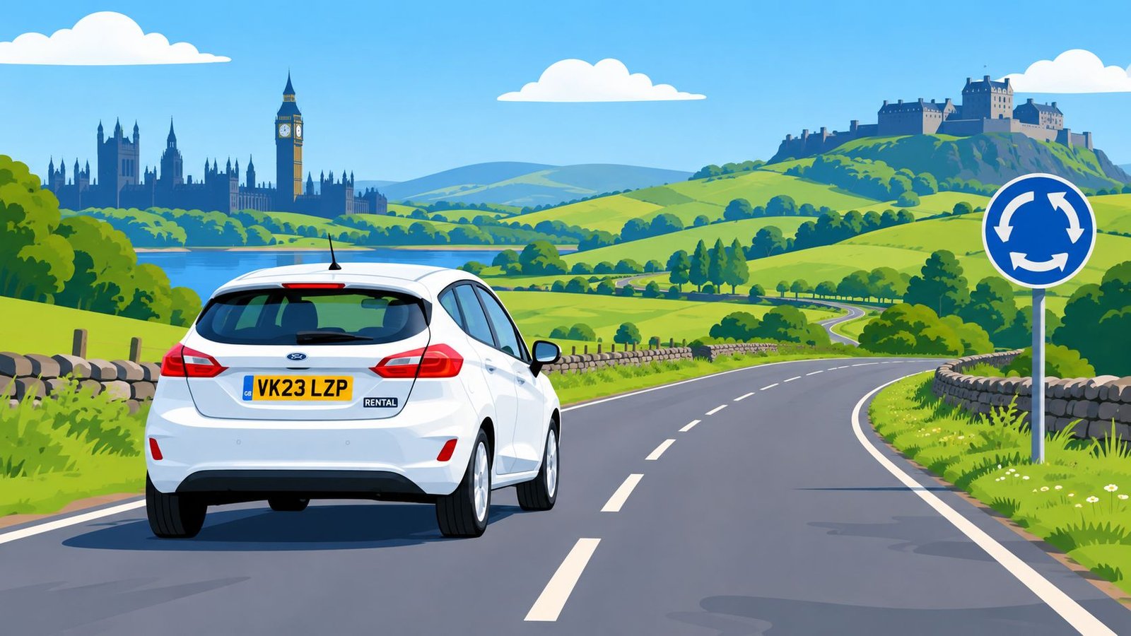 Drive in the uk scenic road